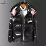 moncler doudoune hiver promo cnylon laque brillant couleur noir vif